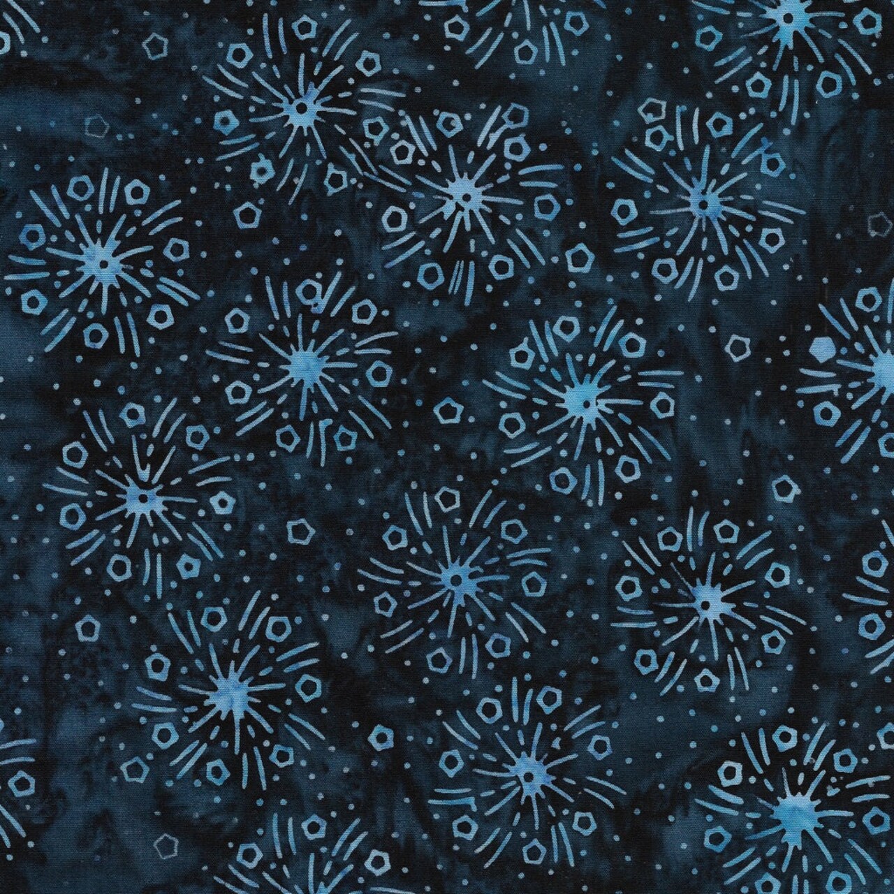 Fabric Lumin Midnight Blue Starburst Jubilee Island Batiks by the Quarter Yard 122450595